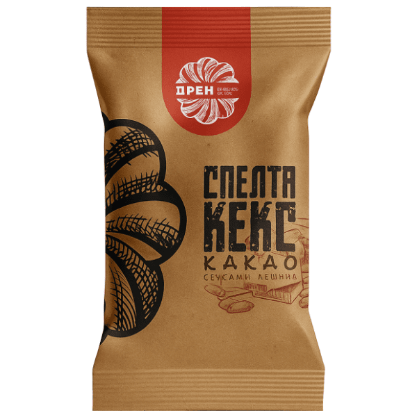 DREN spelta keks kakao i seckani lešnik 150g 0