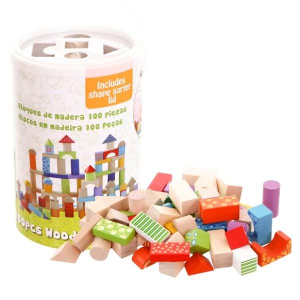 ECO TOYS drvene kocke sa šarama 100kom 0