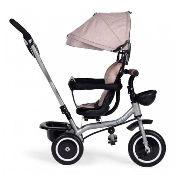 ECO TOYS tricikl 2u1 sa rotirajućim sedištem bež 1