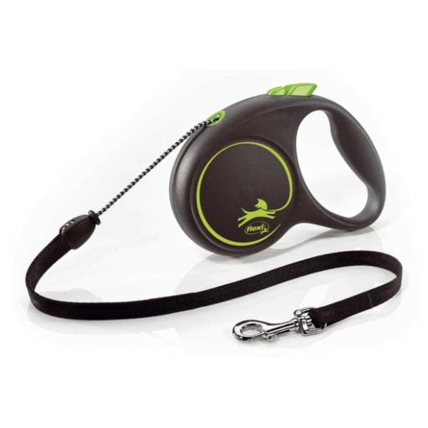 FLEXI Black design cord povodac za pse XS 3m zeleni 0