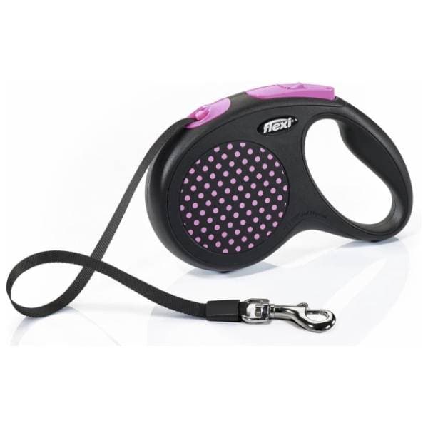 FLEXI Design povodac za pse M 5m pink 0