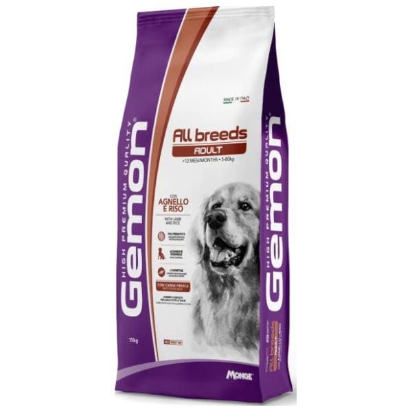 GEMON Medium adult hrana za pse jagnjetina i pirinač 15kg 0
