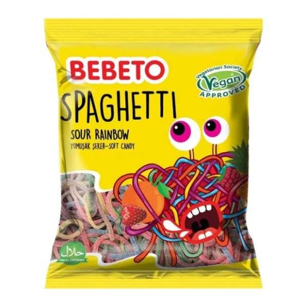 Gumene bombone BEBETO spaghetti rainbow 80g 0