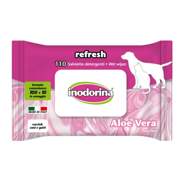 INODORINA Refresh aloe vera vlažne maramice 40kom 0