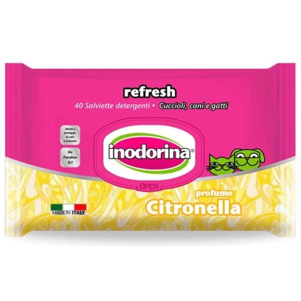 INODORINA Refresh citronella vlažne maramice 40kom 0