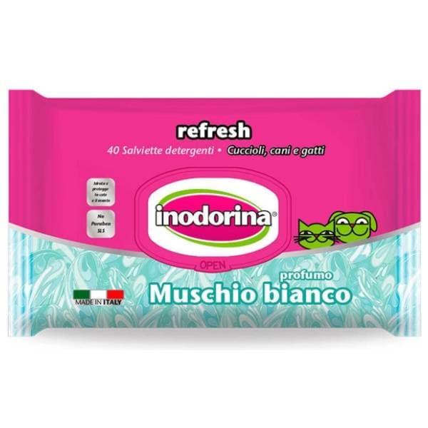 INODORINA Refresh muschio bianco vlažne maramice 40kom 0