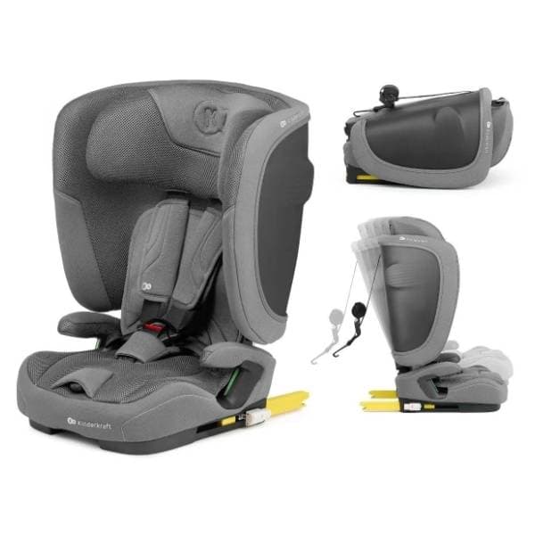 KINDERKRAFT auto sedište Fix2Go I-Size (76-150cm) grey 3
