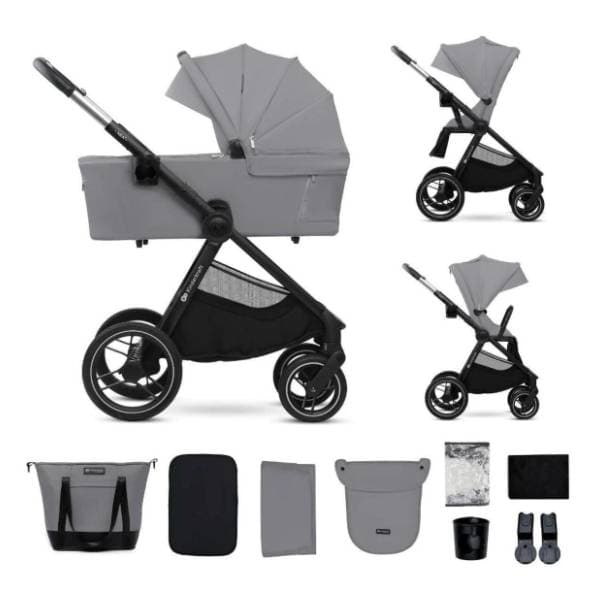 KINDERKRAFT kolica za bebe 2 u 1 Nea 2 platinum grey 1