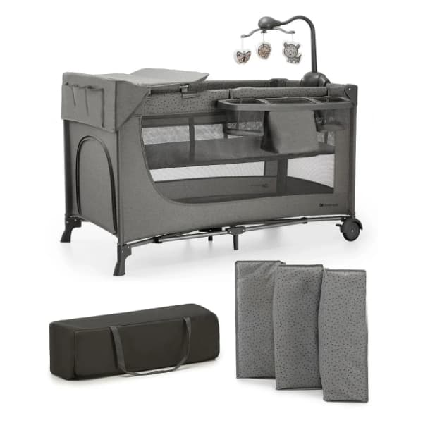 KINDERKRAFT prenosivi krevetac sa dodacima Joy 2 dark grey 0
