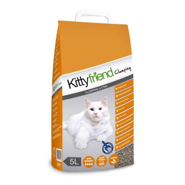 KITTYFRIEND Clumping mineralni posip za mačke bez mirisa 5l 0