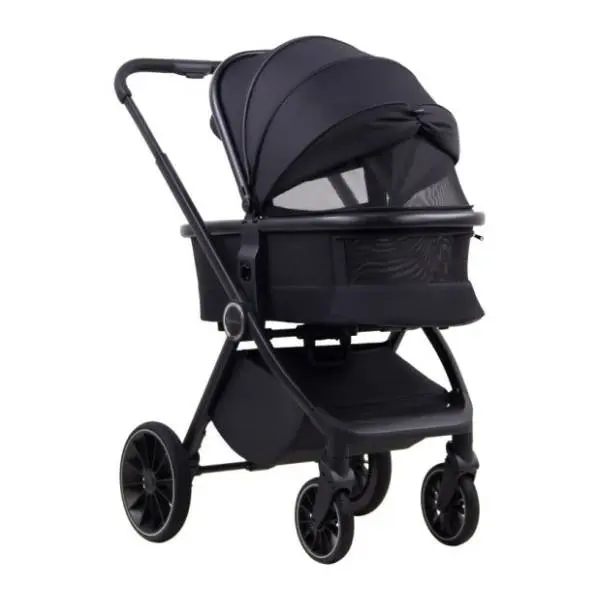 LA MAMA kolica za bebe 3 u 1 Alvi crna 3