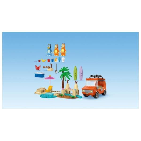 LEGO Bluey Bluina plaža i porodični izlet automobilom 11202 3
