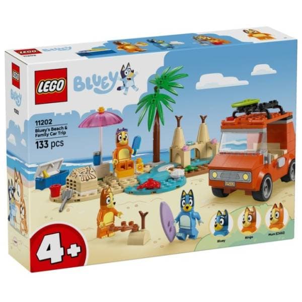 LEGO Bluey Bluina plaža i porodični izlet automobilom 11202 0