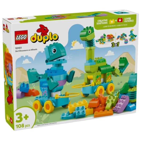 LEGO DUPLO 3u1 Dinosaurusi na točkovima 10451 0