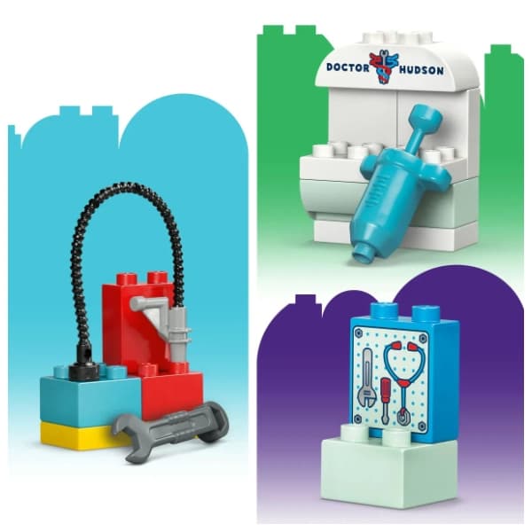 LEGO DUPLO Mekvinova poseta Dokovoj garaži 10456 2