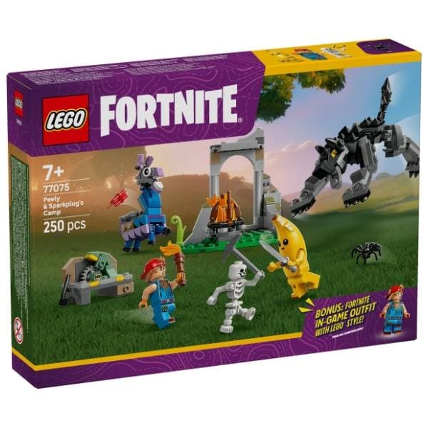 LEGO Fortnite Pilijev i Sparkplagov kamp 77075 0
