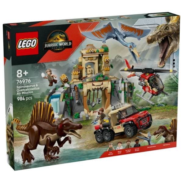 LEGO Jurassic World vazdušna misija sa spinosaurusom i kvecalkoatlusom 76976 0