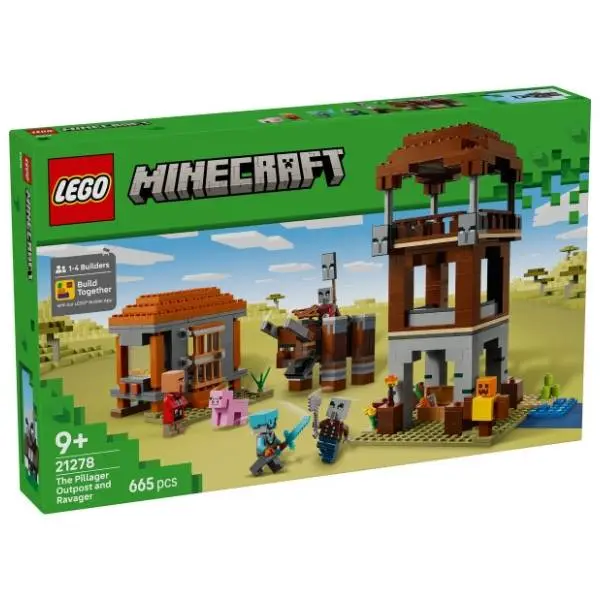 LEGO Minecraft uporište pilidžera i ravadžer 21278 0