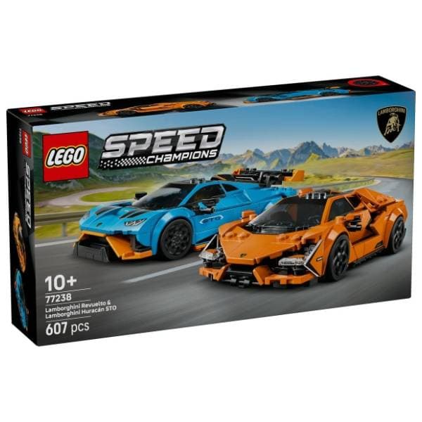 LEGO Speed Champions Lamborghini Revuelto i Huracán STO 77238 0