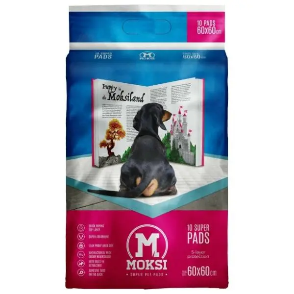MOKSI Super podloga za pse 60x60cm 10kom 0