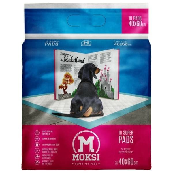 MOKSI Super podloga za pse 40x60cm 10kom 0