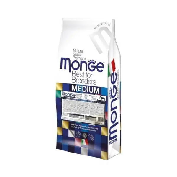 MONGE Medium puppy & junior hrana za pse piletina 15kg 0