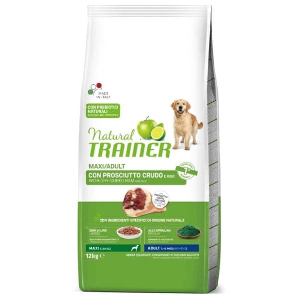 NATURAL TRAINER Maxi adult hrana za pse šunka i pirinač 12kg 0