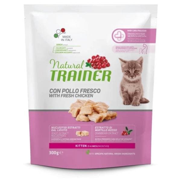 NATURAL TRAINER probiotska mešavina za male mačiće losos 300g 0