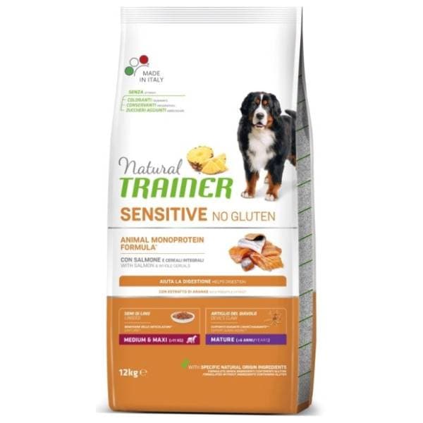 NATURAL TRAINER Sensitive hrana za pse bez glutena losos 12kg 0