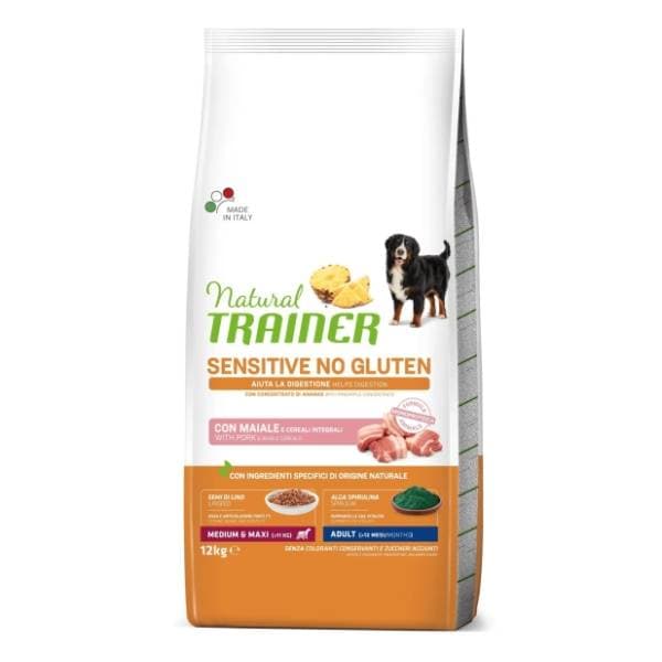 NATURAL TRAINER Sensitive hrana za pse bez glutena svinja 12kg 0