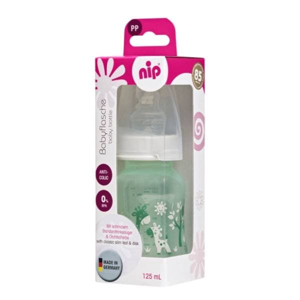 NIP Trendy flašica 125ml i silikonska cucla (0-6m) 0