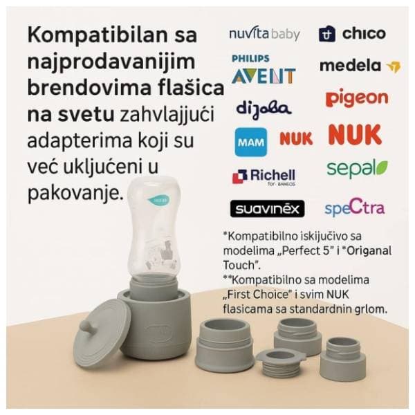 NUVITA prenosivi grejač za flašice Warm'n'Go 2