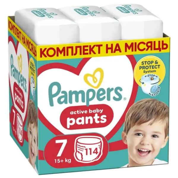 PAMPERS pelene pants monthly pack MSB 7 114kom 0