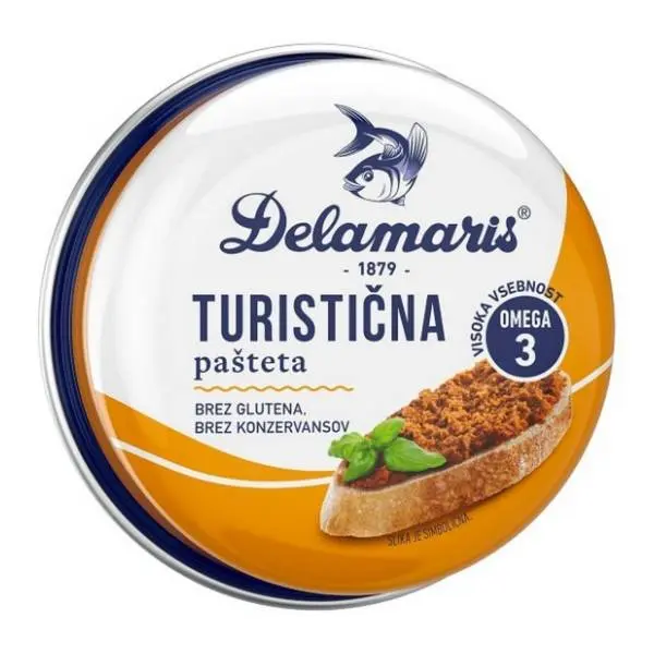 Pašteta DELAMARIS Turistička 95g 0