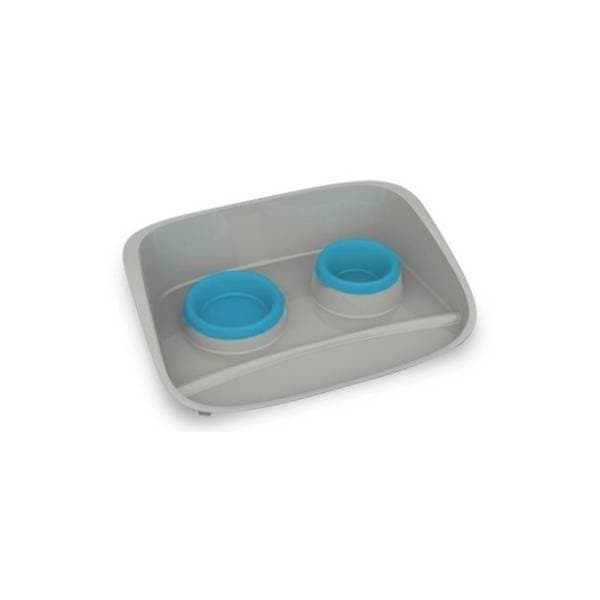 PETMAX Stella set dve činije 0,25+0,3l plavi 0
