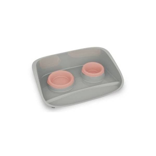 PETMAX Stella set dve činije 0,25+0,3l roze 0