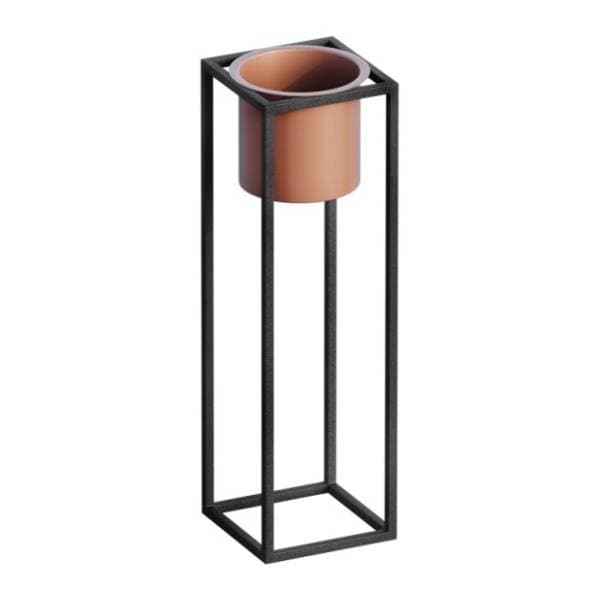 Saksija WALLXPERT Decorative pot 15x50cm crno-terakota 0