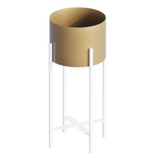 Saksija WALLXPERT Decorative pot 23x48cm zlatno-bela 0