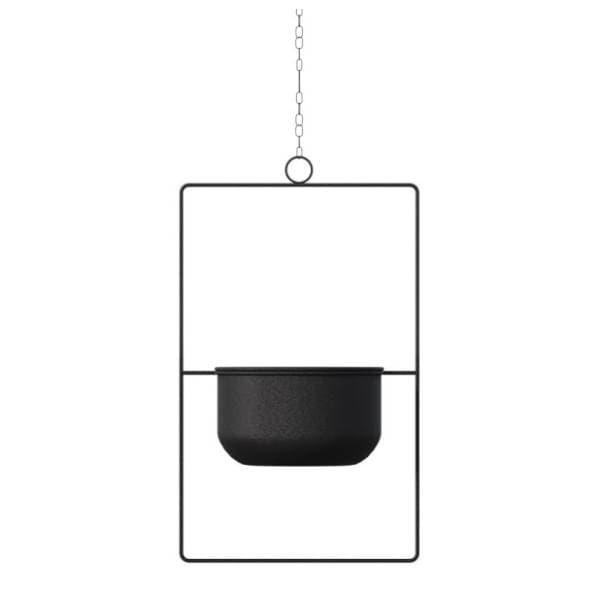 Saksija WALLXPERT Parapet 25x40cm crna 0