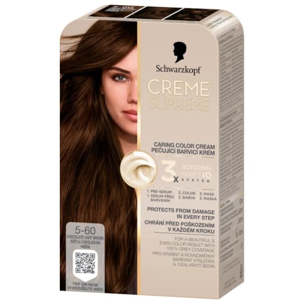 SCHWARZKOPF Creme Supreme farba za kosu 5-60 light brown 0