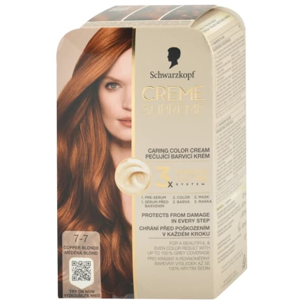 SCHWARZKOPF Creme Supreme farba za kosu 7-7 copper blonde 0