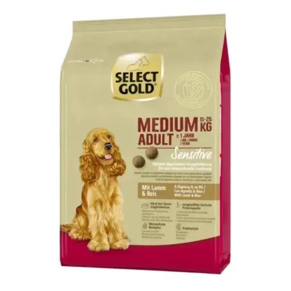 SELECT GOLD Sensitive medium adult jagnjetina 12kg 0