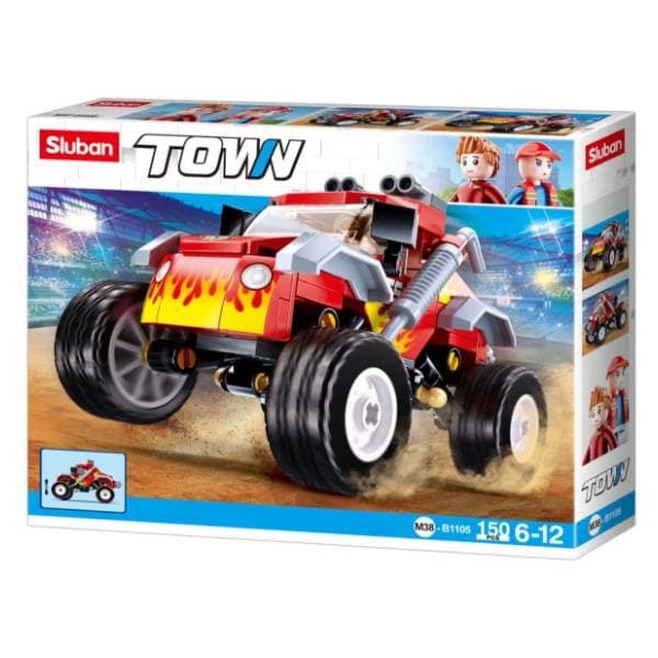 SLUBAN kocke vozilo Off road crveni 0