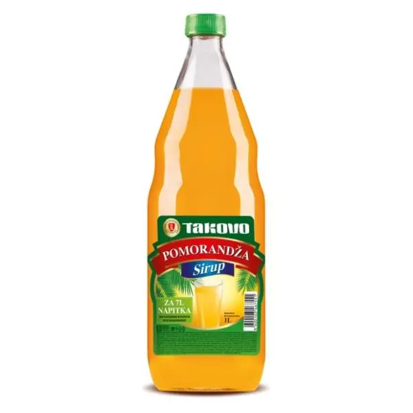 Sok sirup TAKOVO pomorandža 1l 0