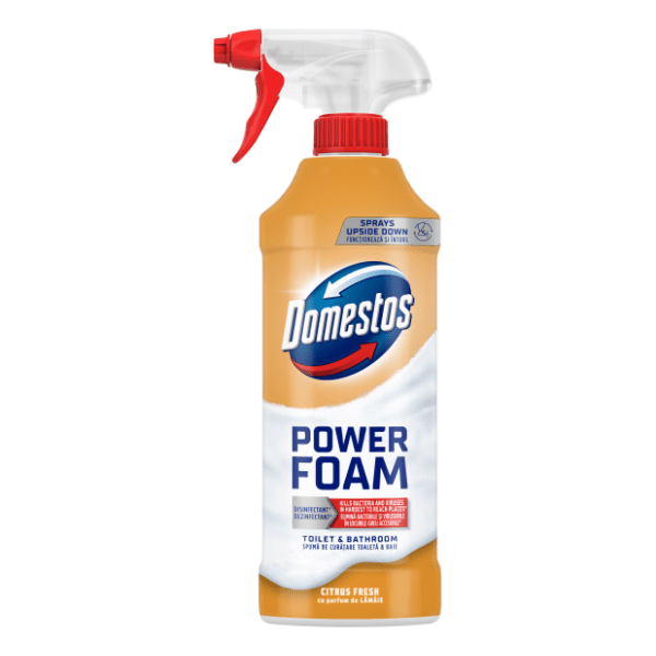 Sredstvo za kupatilo DOMESTOS power foam limun 435ml 0