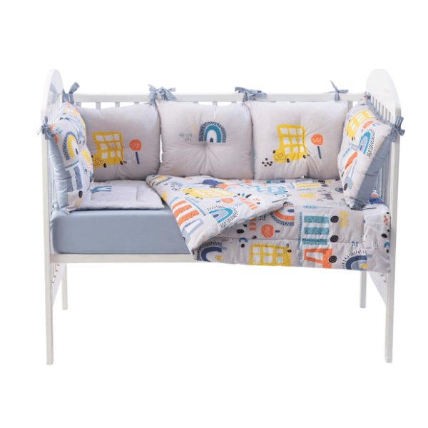 STEFAN posteljina sa ogradicom za bebe Big city 60 x 120 cm 0