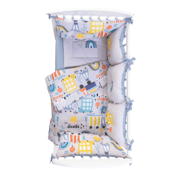 STEFAN posteljina sa ogradicom za bebe Big city 60 x 120 cm 1