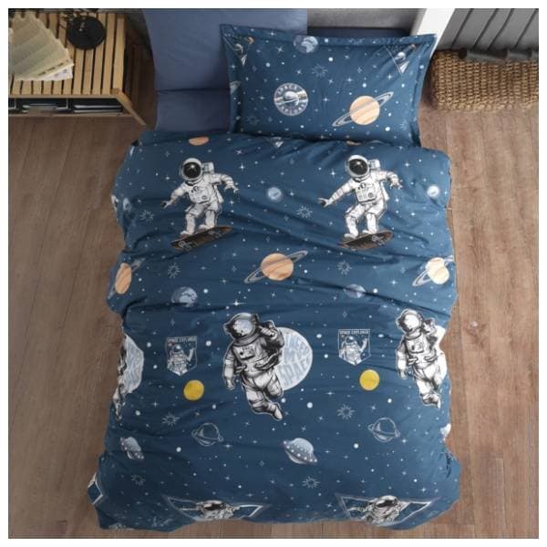 STEFAN posteljina za decu Astronaut 140 x 200 cm plava 0