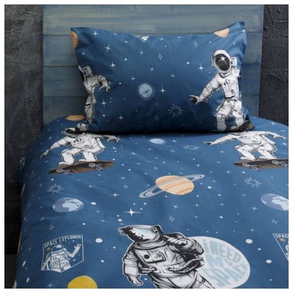 STEFAN posteljina za decu Astronaut 140 x 200 cm plava 1