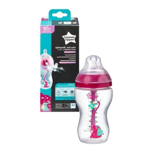 TOMMEE TIPPEE flašica Sentinel Advance 340ml roze 0